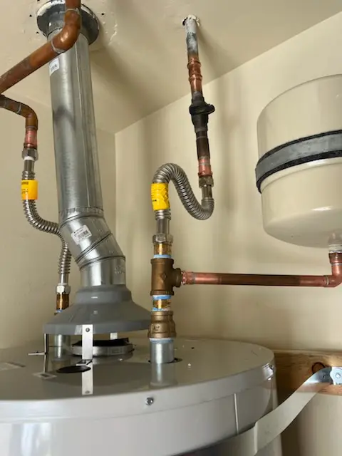 Water heater installation and plumbing repair in West Mansfield